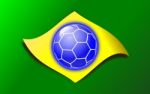 Brasil Flag For World Cup 2014 Stock Photo