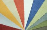 Multi Color Fabric Texture Samples Stock Photo