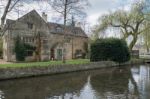 Scenic View Of Lower Slaughter Village In The Cotswolds Stock Photo