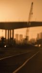 Gateway Bridge Motorway In Brisbane Stock Photo