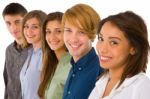 Group Of Teenagers Stock Photo