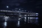 Shorncliffe Pier In The Evening Stock Photo