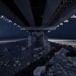 Shorncliffe Pier In The Evening Stock Photo