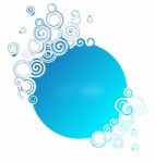 Blue Abstract Circle   Background Stock Photo