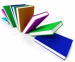 Multicolored Books Stock Photo