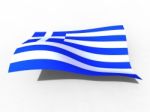 Greek Flag Stock Photo