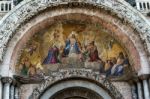 Partial View Of Saint Marks Basilica Venice Stock Photo