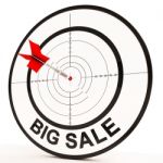 Big Sale Shows Promotions Discounts And Reductions Stock Photo