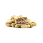 Dried Peanuts On White Background Stock Photo