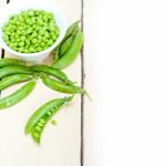 Hearthy Fresh Green Peas Stock Photo