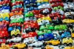 Many Small Toy Cars Stock Photo