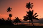 Hawaiian Sunset Stock Photo