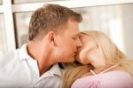 Couple Kissing Stock Photo