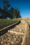 Large Stone Structure Landmark In Ipswich, Queensland Stock Photo