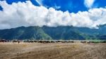 Mount Bromo Volcano (gunung Bromo)in Bromo Tengger Semeru National Park, East Java, Indonesia Stock Photo