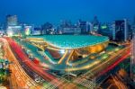 Seoul, South Korea - February 4 : Dongdaemun Design Plaza Is A Modern Architecture In Seoul Designed By Zaha Hadid.photo Taken February 4,2016 In Seoul, South Korea Stock Photo