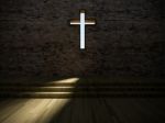 3d Modern Church Interior Stock Photo