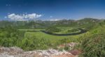 Skadar Lake And Crnojevica River In Montenegro Stock Photo