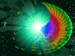 Tunnel Colourful Shows Deep Space And Astronomy Stock Photo