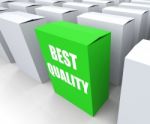 Best Quality Box Represents Premium Excellence And Superiority Stock Photo