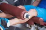 Young People In Gym Stock Photo