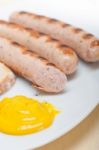 Traditional German Wurstel Sausages Stock Photo