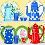 Coffee Pots And Dishes Stock Photo