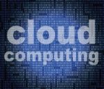 Cloud Computing Shows Information Technology And Communication Stock Photo