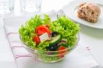 Greek Salad Stock Photo