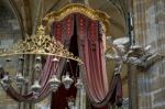 Detail Of The Silver Tomb Of St John Of Nepomuk In St Vitus Cath Stock Photo