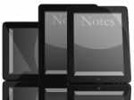 Tablet Pc With Notes Text Stock Photo