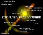 Computer Programming Showing Software Design And Computers Stock Photo