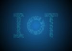 Internet Of Things Technology Binary Number Abstract Background Stock Photo