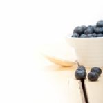 Fresh Blueberry Bowl Stock Photo