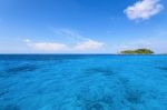 Small Island And Blue Sea At Mu Koh Similan Stock Photo