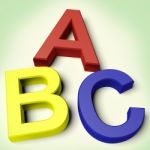 Kids Letters Spelling Abc Stock Photo