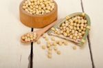 Organic Soya Beans Stock Photo