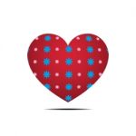 Heart Love Flat Design Icon  Illustration Stock Photo