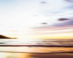 Abstract Seascape With Blurred Panning Motion Background Stock Photo