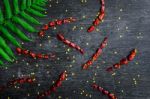 Food Ingredients And Condiment Stock Photo