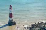 Beachey Head, Sussex/uk - July 23 : View Of The Lighthouse At Be Stock Photo