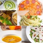 Healthy And Tasty Italian Food Collage Stock Photo