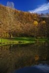 Landscape With Lake Stock Photo