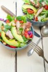 Chicken Avocado Salad Stock Photo