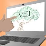 Vef Currency Indicates Venezuela Bolivars And Exchange Stock Photo