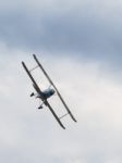 1954 Casa 1-131e Jungmann G-bsaj Flying Over Biggin Hill Airfiel Stock Photo