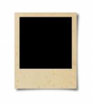 Blank Polaroid Photo Stock Photo