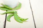 Hearthy Fresh Green Peas Stock Photo