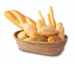 Bread In Basket Stock Photo