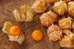 Cape Gooseberry Physalis Fruit Ground Cherry Organic Food Vegetable Stock Photo